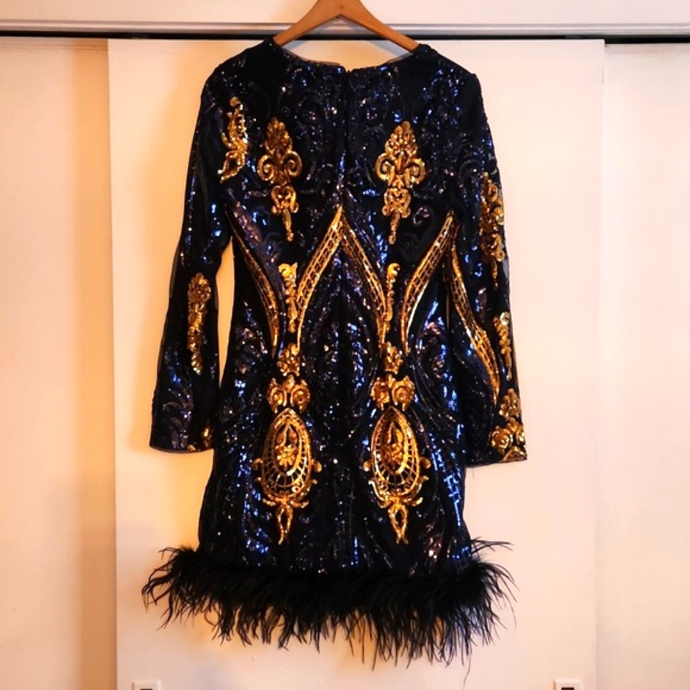 WOW Gold label sequined dress, size L